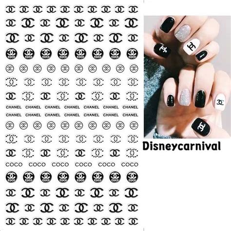 chanel nail stamps|Chanel nail stickers marie.